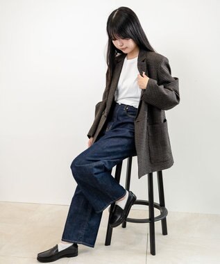 caqu FS wide boy's ワイドシルエットデニム re.birth