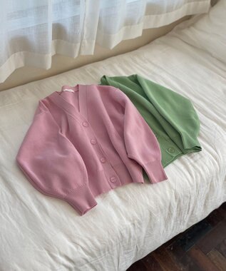 Feroux Ｖネック カーディガン ピンク系