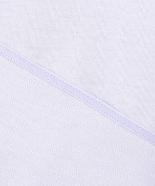 23区 【洗える】エンブロイダリー コンビジャージー カットソー ライラック系