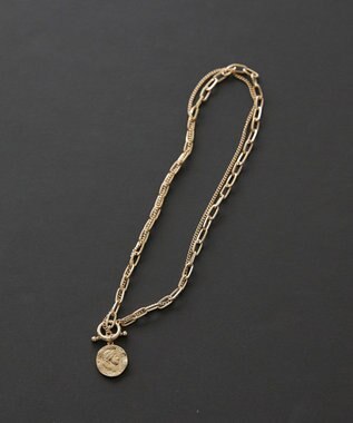 AMERICAN HOLIC コイントップダブルチェーンネックレス Gold