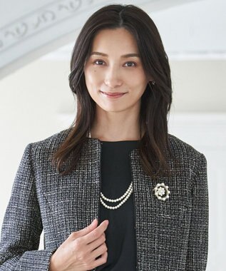  【2セット】【親子で使える】パールビジューブローチ