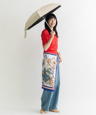 AMERICAN HOLIC 【AH×Wpc.】ポーチ付き折りたたみ傘 Beige