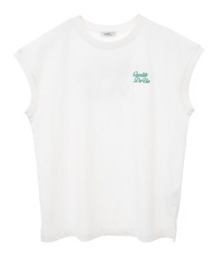 earth music&ecology 【接触冷感/洗濯機可】Ｑｕａｌｉｔｅ　Ｄｅ　ＶｉｅフレンチＴ Off White