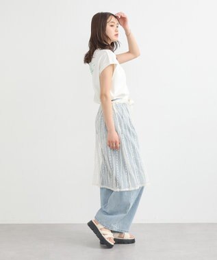 earth music&ecology 【接触冷感/洗濯機可】Ｑｕａｌｉｔｅ　Ｄｅ　ＶｉｅフレンチＴ Off White