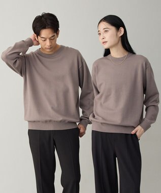 UNFILO MENS 【OCEANS YouTube 掲載/男女兼用】スムースシルキーニット モカ