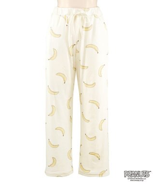 San-ai Resort（三愛水着楽園） 【スヌーピー】【PEANUTSピーナッツ】バナナルームウエア クリーム