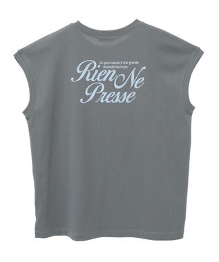 earth music&ecology 【接触冷感/洗濯機可】Ｑｕａｌｉｔｅ　Ｄｅ　ＶｉｅフレンチＴ Charcoal Gray