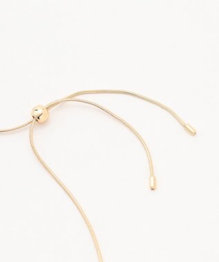 ANY メタルモチーフスライドネックレス ゴールド