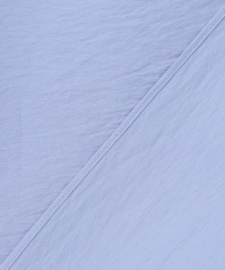 UNFILO L ワッシャーブロード ブザムロングシャツ ブルー