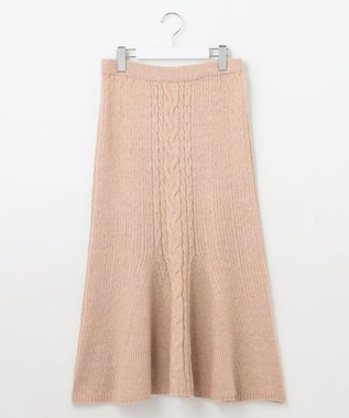 Feroux 【セットアイテム】ケーブルニット セットアップ ベージュ系