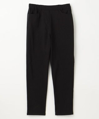 ANY 【ストレッチ/ガードル効果/裏起毛/ウエストゴム】大人の7daysウォームタッチパンツ ブラック