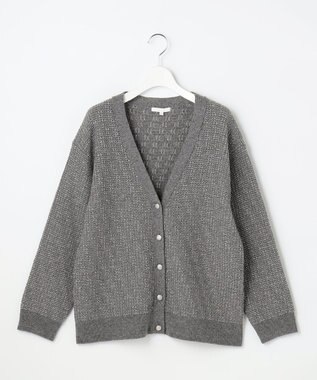 自由区 S 【SHIHOさん着用】ラメツイード カーディガン グレー