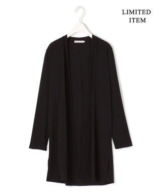 ICB L 【WEB限定・接触冷感・洗える】PINION ロングカーディガン ブラック系