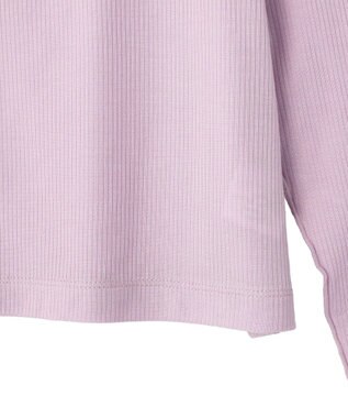 earth music&ecology 微シアーメロープルオーバー Light Purple