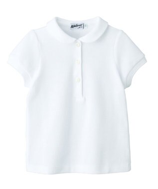 MIKI HOUSE HOT BISCUITS 【95-130cm】カノコ素材の丸衿半袖ポロシャツ