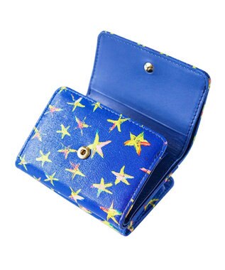 tsumori chisato CARRY エジプシャンスター ミニ財布 【きめ細かな羊革】 ブルー