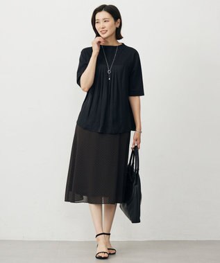 J.PRESS LADIES スカーフリング ラリエット ネックレス シルバー系