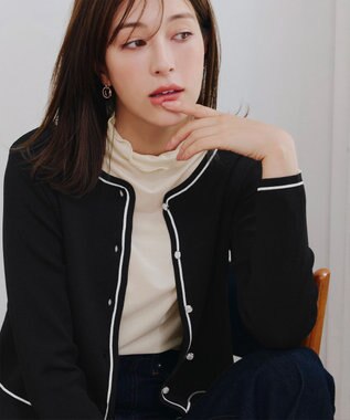 Tiaclasse 【安田美沙子さん着用・選べる4type】ハイネックカットソートップス シアーベージュ