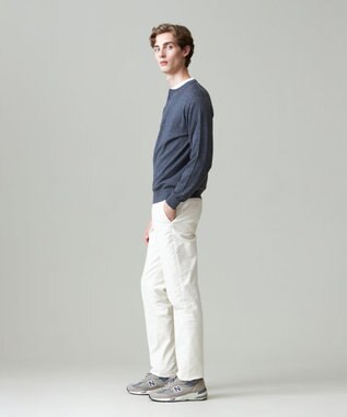 J.PRESS MEN オメガツイスト ヘンリーネックニット グレー系