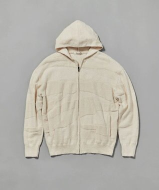 JOSEPH ABBOUD MOUNTAIN 【SPACE／UNISEX】ベアフリースカモフラージュ パーカー アイボリー系