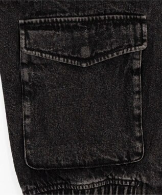 WEGO 【ユニセックス着用ITEM/MLサイズ展開】フライトジャケット デニムブラックソノタ