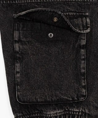 WEGO 【ユニセックス着用ITEM/MLサイズ展開】フライトジャケット デニムブラックソノタ