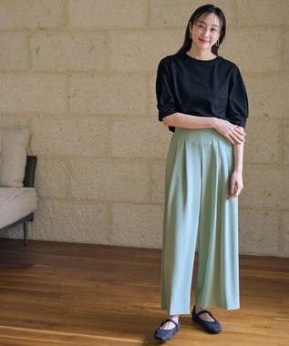 ANY L パフスリーブカットソー ブラック