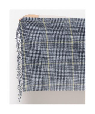 UNBILLION カシュネ cache nez / ウールチェックストール ブラック