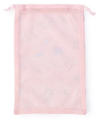 Chacott Cat半メッシュ巾着M ロイヤルピンク