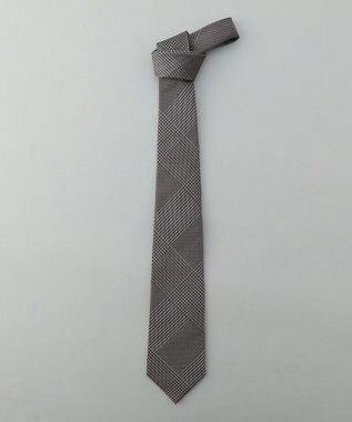 GOTAIRIKU GOTAIRIKU別注【日本製】シルク ネクタイ_チェック柄 ブラック系8