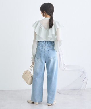 earth music&ecology シアーラッフルショートボレロ Mint