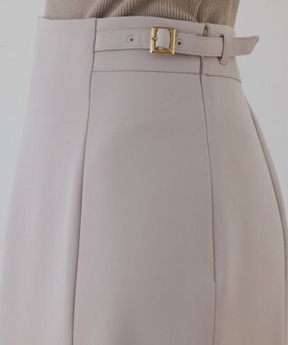 GRACE CONTINENTAL バックルマーメイドスカート ベージュ