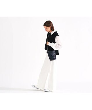 genten カレイド ショルダーバッグ ネイビーブルー