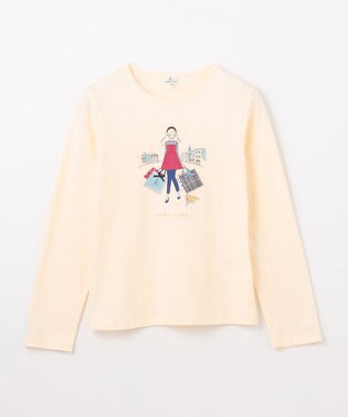 組曲 KIDS 【150-160㎝】Shopping Paris Tシャツ エクリュ