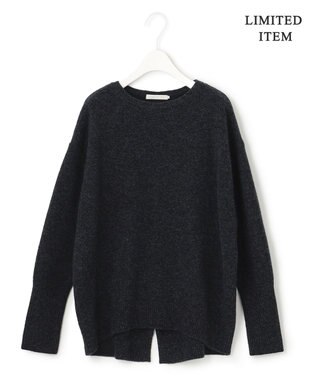 ICB L 【WEB限定】ファインメリノバルキー プルオーバー チャコール系