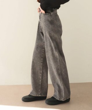 WEGO 【XS～Lサイズ展開/美脚】ストレートデニムパンツ ブラックその他