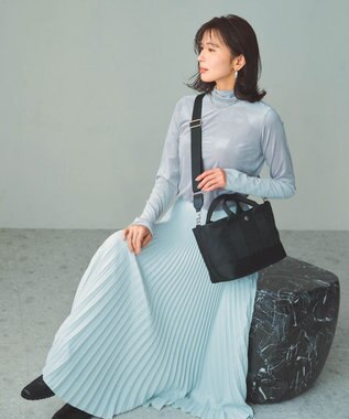 TOPKAPI 【Breath TOPKAPI sis】【WEB限定】 ナイロン ミニ トートバッグ ショルダー付き 軽量 / SCOTCH GRAIN スコッチグレイン ブラック