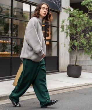 WEGO 【ユニセックス着用アイテム/ウエストゴム】ワーカーズパンツ ダークグリーン