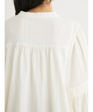 Green Parks 表面変化比翼シャツチュニック Ivory