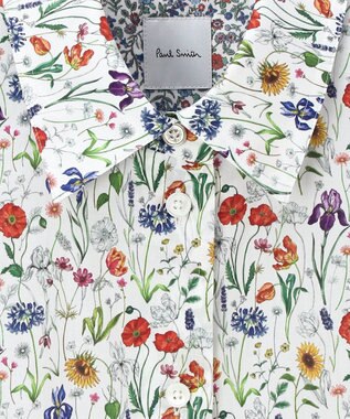 Paul Smith リバティプリント 半袖シャツ ホワイト
