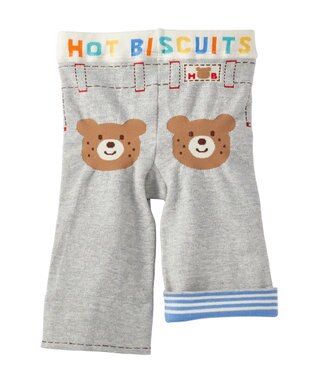 MIKI HOUSE HOT BISCUITS 【70-100cm】 8分丈スパッツ グレー