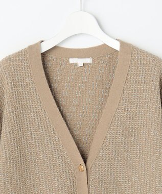 自由区 S 【SHIHOさん着用】ラメツイード カーディガン モカ