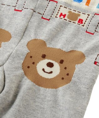 MIKI HOUSE HOT BISCUITS 【70-100cm】 8分丈スパッツ グレー