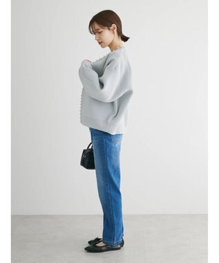 Green Parks ・ＥＬＥＮＣＡＲＥ　ＤＵＥパールトッパーカーディガン Gray