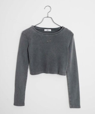 WEGO ヴィンテージウォッシュリブロンT スミクロ