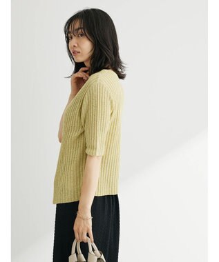 Green Parks テープヤーンドッキングニットプルオーバー Light Green