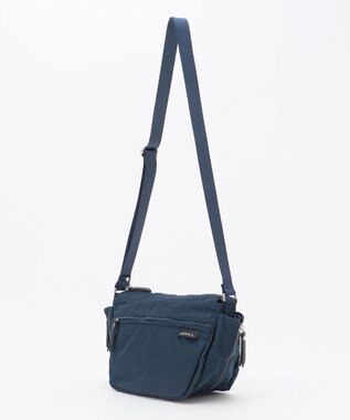 LA BAGAGERIE 【MONICA】サイドジップミニショルダーバッグ ネイビー