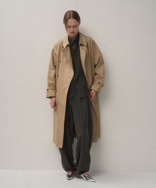 ATON WEST POINT | オーバーサイズトレンチコート BEIGE