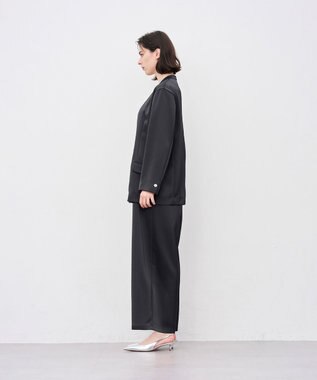 uncrave シャイニーダブルサテン ジャケット スレート