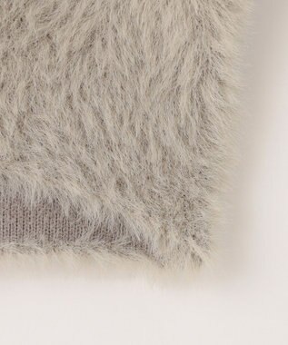 ANY SIS 【洗える】シャギーニット アウター ベージュ